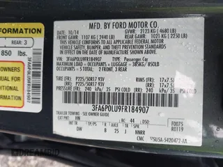 2015 Ford Fusion SE Hybrid with VIN 3FA6P0LU9FR184907, listed as a IAAI auction lot 42119737 with 153,255 mi miles and . Bid and sale history available at DreamBid. Image 9.