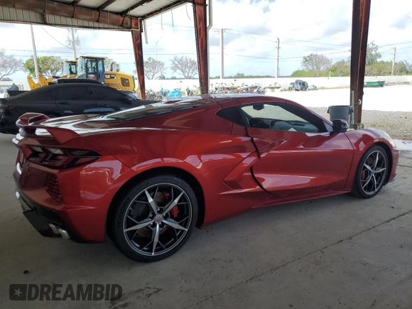 2021 Chevrolet Corvette 3LT with VIN 1G1YC2D43M5124610, listed as a Copart auction lot 79023594 with 0 mi miles and Salvage Title. Bid and sale history available at carsss.com. Image 3.