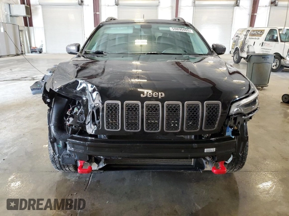 2020 Jeep Cherokee Trailhawk Elite with VIN 1C4PJMBN1LD537646, listed as a Copart auction lot 59890405 with 34,431 mi miles and Salvage title. Bid and sale history available at DreamBid. Image 5.