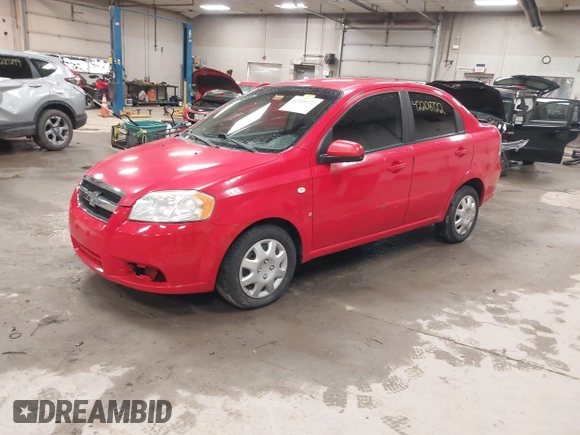 2008 Chevrolet Aveo LS with VIN KL1TD56618B041867, listed as a IAAI auction lot 42208722 with 133,667 mi miles and . Bid and sale history available at DreamBid. Image 2.