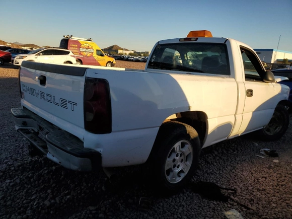 2004 Chevrolet Silverado 1500 LS with VIN 1GCEC14V54Z307206, listed as a Copart auction lot 76308604 with 0 mi miles and Salvage Title. Bid and sale history available at carsss.com. Image 3.