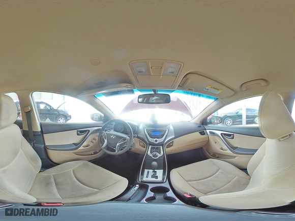 2012 Hyundai Elantra GLS with VIN KMHDH4AE3CU302841, listed as a Copart auction lot 49532255 with 127,808 mi miles and Salvage Title. Bid and sale history available at carsss.com. Image 12.