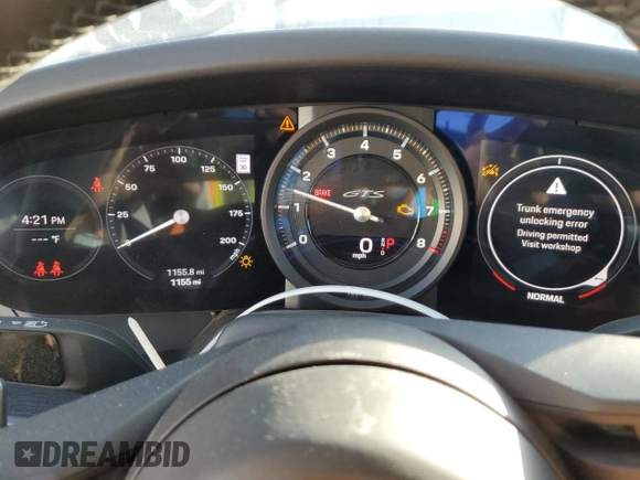 2024 Porsche 911 Carrera S with VIN WP0AB2A9XRS218472, listed as a Copart auction lot 76996354 with 1,155 mi miles and Salvage Title. Bid and sale history available at carsss.com. Image 9.