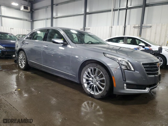 2018 Cadillac CT6 Luxury AWD with VIN 1G6KD5RS1JU158682, listed as a Copart auction lot 46685955 with NaN miles and Salvage Title. Bid and sale history available at carsss.com. Image 4.