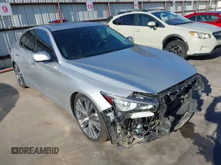 2019 Infiniti Q50 Luxe z VIN JN1EV7AP4KM518705, wystawiony jako IAAI lot #40957491 z przebiegiem 49 576 mil mil oraz . Historia ofert i sprzedaży dostępna na DreamBid. Obrazek 1.