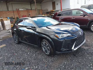 2021 Lexus UX 250h with VIN JTHX9JBHXM2042844, listed as a IAAI auction lot 41213573 with 31,650 mi miles and . Bid and sale history available at DreamBid. Image 1.