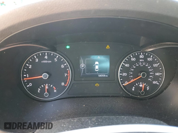 2018 Kia Optima S with VIN 5XXGT4L36JG272023, listed as a Copart auction lot 48182685 with 58,058 mi miles and Salvage Title. Bid and sale history available at carsss.com. Image 9.
