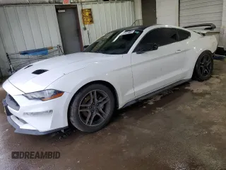 2019 Ford Mustang EcoBoost with VIN 1FA6P8TH1K5151821, listed as a Copart auction lot 50898815 with 76,497 mi miles and Clean Title. Bid and sale history available at carsss.com. Image 1.
