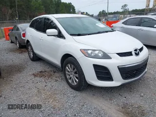 2011 Mazda CX-7 i SV with VIN JM3ER2A58B0357468, listed as a IAAI auction lot 41780124 with 124,349 mi miles. Bid and sale history available at carsss.com. Image 1.