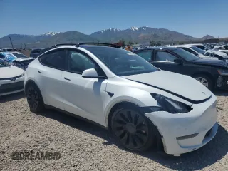 2022 Tesla Model Y Performance с VIN 7SAYGDEF4NF522984, выставлен на аукционе Copart как лот 57803945 с пробегом 37 327 миль миль и Списание • Salvage title. История ставок и продаж доступна на DreamBid. Изображение 4.