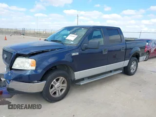 2005 Ford F-150 XLT with VIN 1FTRW12W55FB45231, listed as a IAAI auction lot 41825887 with 166,220 mi miles. Bid and sale history available at carsss.com. Image 2.