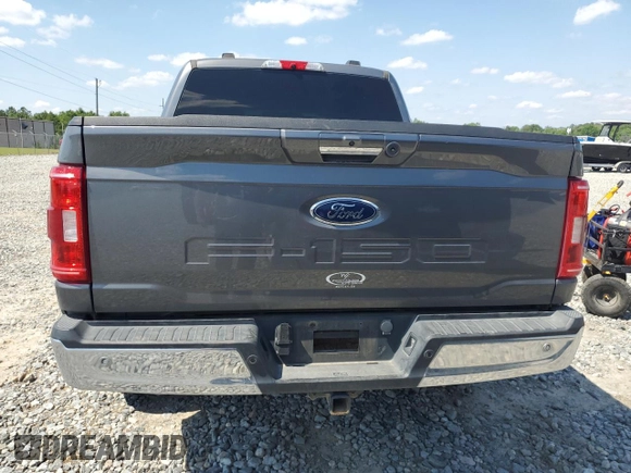 2022 Ford F-150 XL with VIN 1FTFW1E54NFA60192, listed as a Copart auction lot 56924485 with 101,403 mi miles and Salvage title. Bid and sale history available at DreamBid. Image 6.