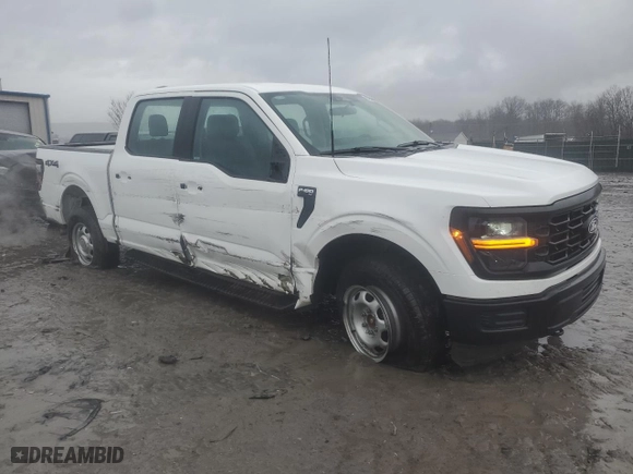 2024 Ford F-150 XL with VIN 1FTFW1L59RKD89924, listed as a Copart auction lot 83309234 with 10,278 mi miles and Salvage Title. Bid and sale history available at carsss.com. Image 4.