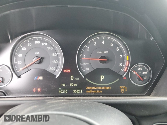2018 BMW M3 with VIN WBS8M9C50J5K99733, listed as a Copart auction lot 38483924 with 40,210 mi miles. Bid and sale history available at carsss.com. Image 9.