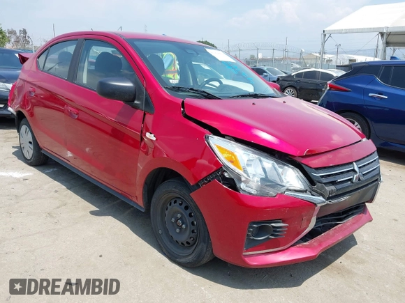 2023 Mitsubishi Mirage ES with VIN ML32FUFJ1PHF06114, listed as a IAAI auction lot 42164974 with 25,281 mi miles and . Bid and sale history available at DreamBid. Image 1.