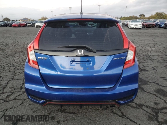 2018 Honda Fit Sport with VIN 3HGGK5G60JM716994, listed as a Copart auction lot 80749104 with Not Provided miles and Salvage Title. Bid and sale history available at DreamBid. Image 6.