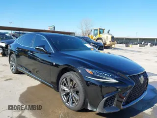 2018 Lexus LS with VIN JTHB51FFXJ5002269, listed as a IAAI auction lot 41424288 with 67,748 mi miles. Bid and sale history available at carsss.com. Image 1.