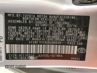 2014 Toyota Camry L with VIN 4T4BF1FK8ER400220, listed as a Copart auction lot 51783715 with 67,845 mi miles and Salvage Title. Bid and sale history available at DreamBid. Image 14.