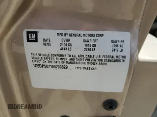2005 Cadillac CTS z VIN 1G6DP567150200829, wystawiony jako Copart lot #54356015 z przebiegiem 161 238 mil mil oraz Szkoda całkowita • Salvage title. Historia ofert i sprzedaży dostępna na DreamBid. Obrazek 12.