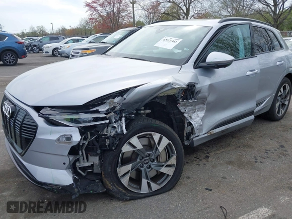 2022 Audi e-tron Premium with VIN WA1AAAGE3NB033122, listed as a IAAI auction lot 42081343 with 36,171 mi miles and . Bid and sale history available at DreamBid. Image 17.