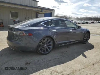 2016 Tesla Model S 70 with VIN 5YJSA1E14GF122451, listed as a Copart auction lot 50576575 with 65,441 mi miles and Salvage Title. Bid and sale history available at DreamBid. Image 3.