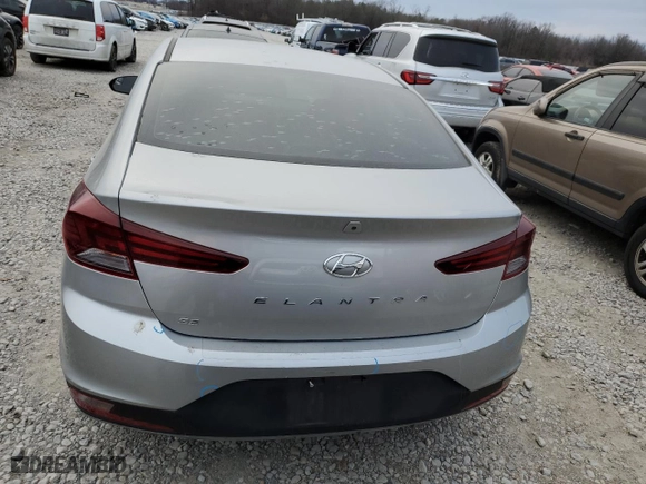 2020 Hyundai Elantra SE with VIN 5NPD74LF9LH566587, listed as a Copart auction lot 88856505 with 45,057 mi miles and Salvage Title. Bid and sale history available at carsss.com. Image 6.