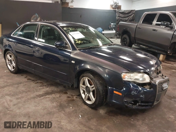 2006 Audi A4 2.0T with VIN WAUDF78E26A015544, listed as a IAAI auction lot 41573089 with 114,924 mi miles and . Bid and sale history available at DreamBid. Image 1.