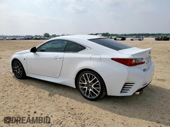2015 Lexus RC 350 F Sport with VIN JTHHE5BC8F5002355, listed as a Copart auction lot 56369295 with 72,620 mi miles and Salvage title. Bid and sale history available at DreamBid. Image 2.