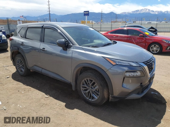2023 Nissan Rogue S with VIN 5N1BT3AB8PC744032, listed as a Copart auction lot 54912345 with 55,045 mi miles and Salvage title. Bid and sale history available at DreamBid. Image 4.
