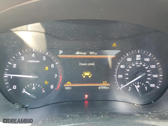 2018 Genesis G80 3.3T Sport with VIN KMHGN4JB8JU226624, listed as a Copart auction lot 66974224 with 67,392 mi miles and Salvage Title. Bid and sale history available at carsss.com. Image 9.