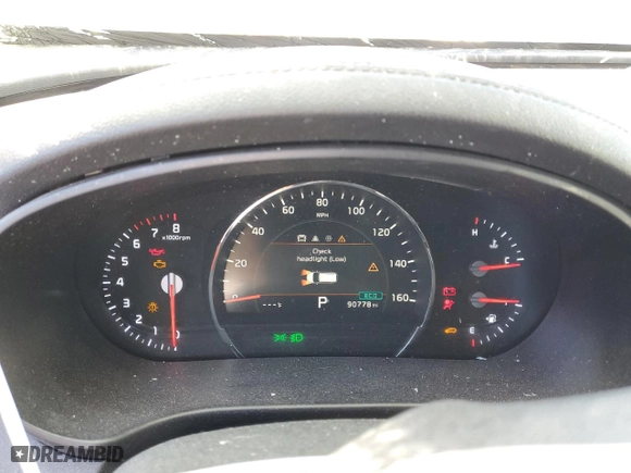 2019 Kia Sorento EX V6 with VIN 5XYPH4A57KG498980, listed as a Copart auction lot 42487635 with 90,778 mi miles and Salvage Title. Bid and sale history available at carsss.com. Image 9.