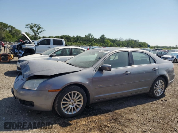 2007 Mercury Milan Premier with VIN 3MEHM08117R653885, listed as a Copart auction lot 68478554 with 121,558 mi miles and Salvage Title. Bid and sale history available at carsss.com. Image 1.