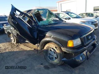 2005 Ford Ranger XL with VIN 1FTYR14U65PA43896, listed as a IAAI auction lot 41447604 with 1 mi miles. Bid and sale history available at carsss.com. Image 1.