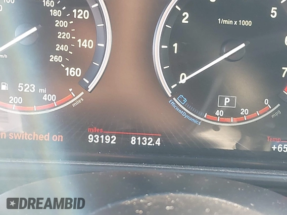 2014 BMW 5 Series 535i with VIN WBA5B1C58ED483375, listed as a IAAI auction lot 41089448 with 93,192 mi miles and . Bid and sale history available at DreamBid. Image 15.