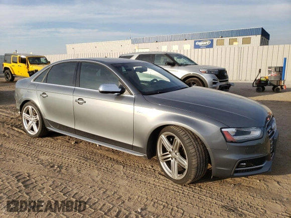 2013 Audi S4 Premium Plus with VIN WAUBGAFL0DA055122, listed as a Copart auction lot 76741884 with 52,248 mi miles and Salvage Title. Bid and sale history available at carsss.com. Image 4.