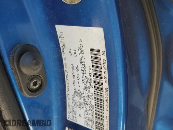 2017 Toyota Tacoma SR5 with VIN 3TMAZ5CNXHM031828, listed as a Copart auction lot 49230375 with 99,435 mi miles and Salvage Title. Bid and sale history available at DreamBid. Image 14.