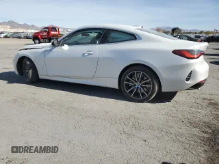 2024 BMW 4 Series 430i z VIN WBA53AP02RCP00331, wystawiony jako Copart lot #80591694 z przebiegiem 3 981 mil mil oraz Szkoda całkowita • Salvage title. Historia ofert i sprzedaży dostępna na DreamBid. Obrazek 2.