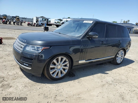 2015 Land Rover Range Rover Supercharged with VIN SALGS2TF4FA197349, listed as a Copart auction lot 52256545 with 127,951 mi miles and Clean Title. Bid and sale history available at carsss.com. Image 1.
