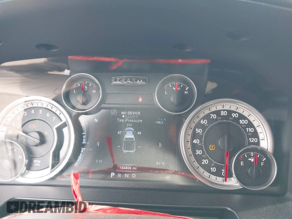 2015 Ram 1500 Sport with VIN 1C6RR7MT0FS544500, listed as a IAAI auction lot 42433797 with 184,806 mi miles and . Bid and sale history available at DreamBid. Image 7.