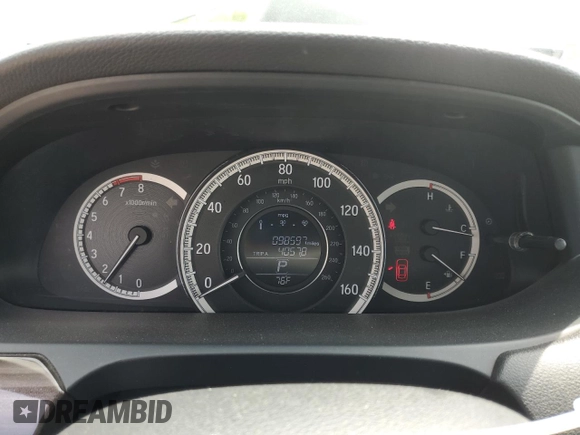 2016 Honda Accord Sedan EX with VIN 1HGCR2F79GA206040, listed as a Copart auction lot 55202225 with 985,978 mi miles and Salvage Title. Bid and sale history available at carsss.com. Image 9.