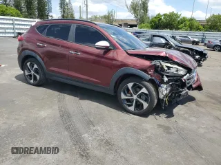 2016 Hyundai Tucson Limited z VIN KM8J33A25GU140802, wystawiony jako Copart lot #56249745 z przebiegiem 86 976 mil mil oraz Szkoda całkowita • Salvage title. Historia ofert i sprzedaży dostępna na DreamBid. Obrazek 4.