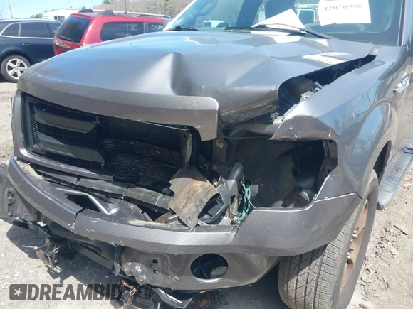 2013 Ford F-150 XL with VIN 1FTFX1EFXDFD87216, listed as a IAAI auction lot 42070988 with 153,676 mi miles. Bid and sale history available at carsss.com. Image 6.