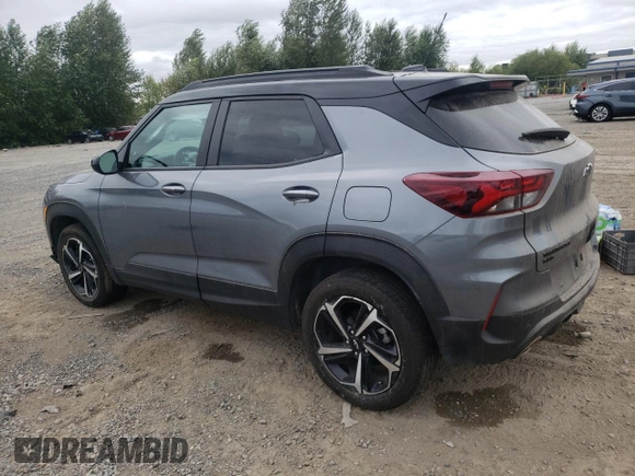 2021 Chevrolet TrailBlazer RS with VIN KL79MUSL7MB127958, listed as a Copart auction lot 60367193 with 20,622 mi miles. Bid and sale history available at carsss.com. Image 2.