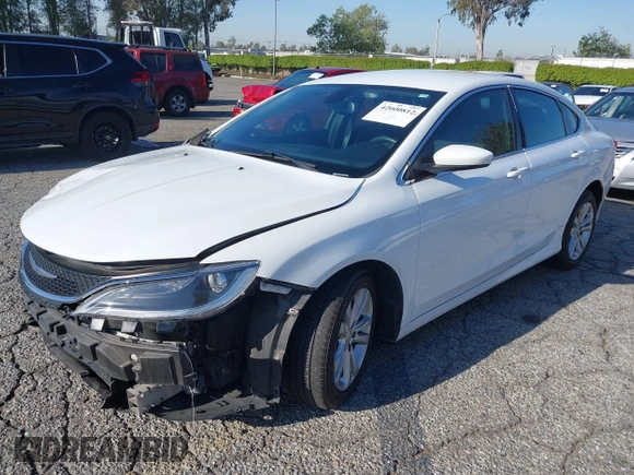 2015 Chrysler 200 Limited with VIN 1C3CCCAB2FN743877, listed as a IAAI auction lot 42000812 with 70,222 mi miles. Bid and sale history available at carsss.com. Image 2.