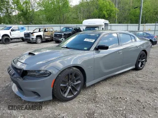 2019 Dodge Charger R/T z VIN 2C3CDXCTXKH519303, wystawiony jako Copart lot #54766595 z przebiegiem 53 877 mil mil oraz Szkoda całkowita • Salvage title. Historia ofert i sprzedaży dostępna na DreamBid. Obrazek 1.