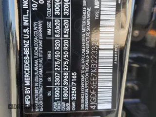 2019 Mercedes-Benz GLS 450 with VIN 4JGDF6EE7KB223324, listed as a Copart auction lot 57845215 with 38,725 mi miles and Salvage title. Bid and sale history available at DreamBid. Image 14.