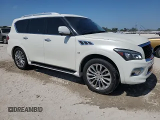 2015 Infiniti QX80 with VIN JN8AZ2NF5F9571690, listed as a Copart auction lot 54760715 with 130,450 mi miles and Clean Title. Bid and sale history available at carsss.com. Image 4.