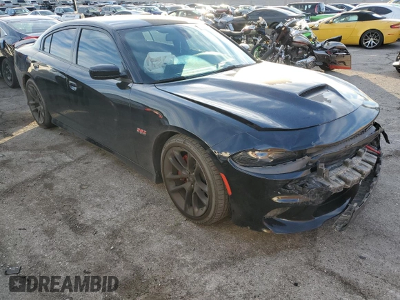2020 Dodge Charger Scat Pack Widebody z VIN 2C3CDXGJ7LH231846, wystawiony jako Copart lot #87971485 z przebiegiem 60 856 mil mil oraz Szkoda całkowita • Salvage title. Historia ofert i sprzedaży dostępna na DreamBid. Obrazek 4.