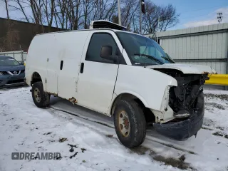 2013 Chevrolet Express Cargo with VIN 1GCWGFBAXD1168503, listed as a Copart auction lot 87638425 with 292,509 mi miles and Clean title. Bid and sale history available at DreamBid. Image 4.