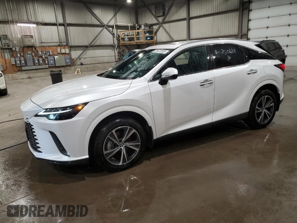 2024 Lexus RX 350h z VIN 2T2BBMCA8RC039156, wystawiony jako Copart lot #59473565 z przebiegiem 10 788 mil mil oraz Czysty tytuł • Clean title. Historia ofert i sprzedaży dostępna na DreamBid. Obrazek 1.